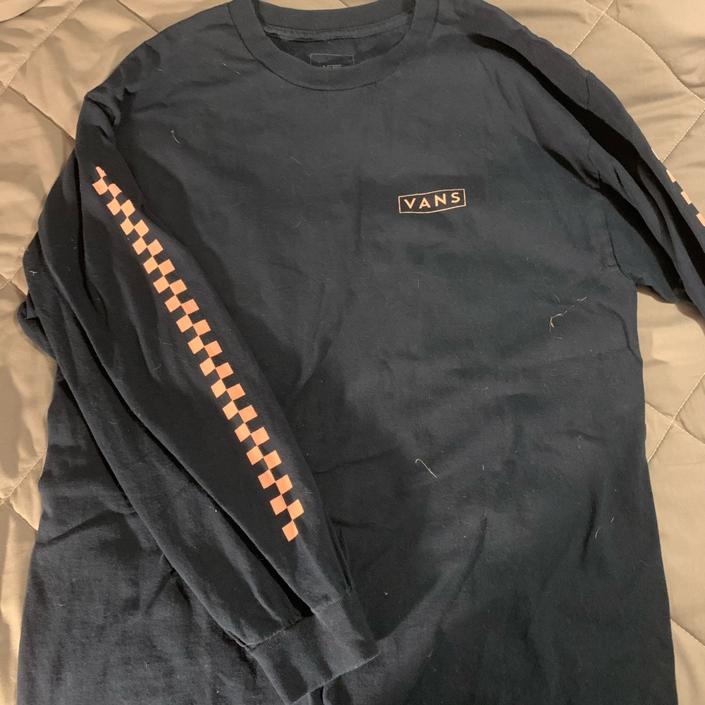 Vans navy blue long sleeve